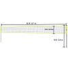 Adjustable Outdoor Volleyball Net System with Steel Poles, Ball, Pump,