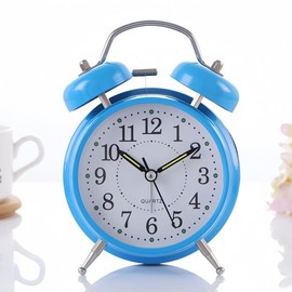 YYDS Loud Vibration Table Clock, Stylish, Analog, Kids, Cute, Stylish, Noisy, Roaring Noise, Alarm Clock, For Those Who Can't Wake Up, Silent, Hitting Bell, Simple, Easy to Read Brightness, Backlight