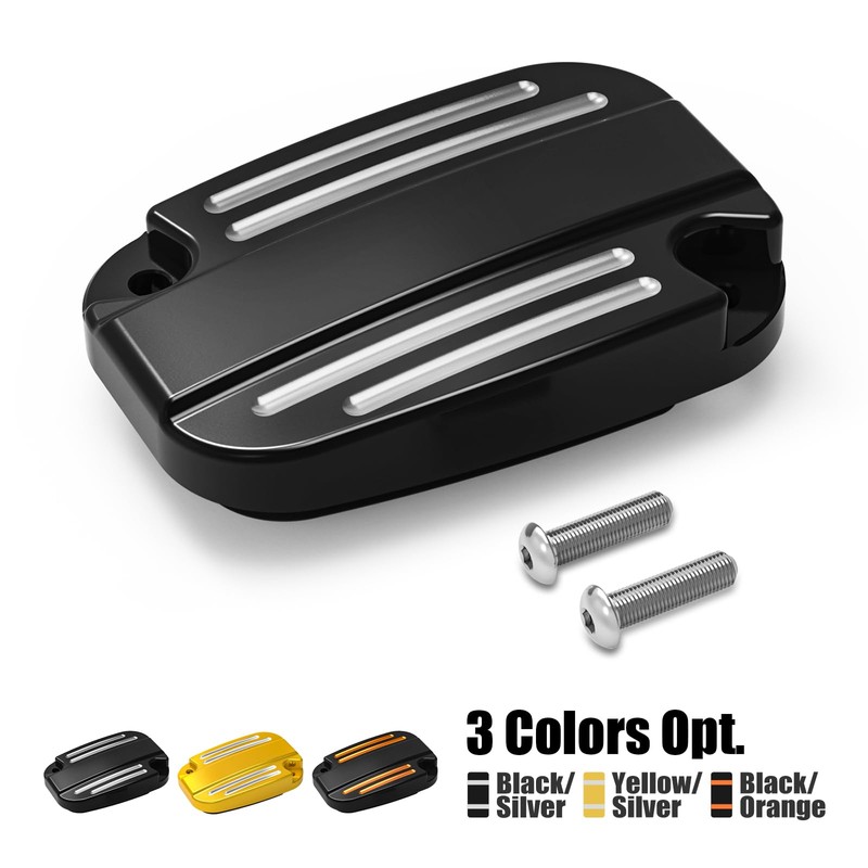 NICECNC Black Clutch Pump Covers Front Clutch Reservoir Cap with