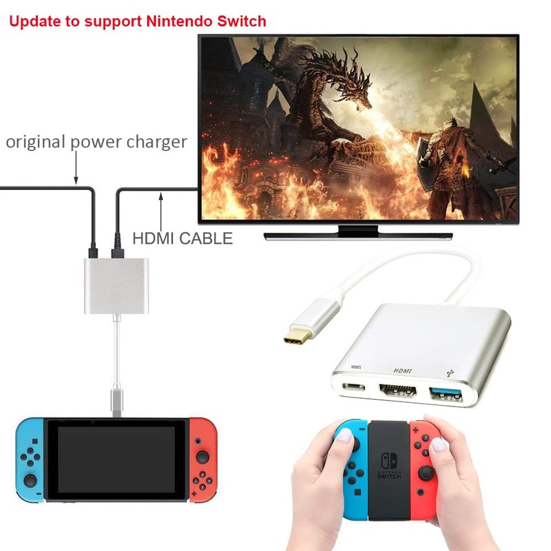 QCEs USB C to HDMI Adapter, USB-C Digital AV Multiport