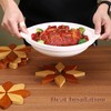kitotik Wooden Trivets for Hot Dishes, Windmill Shape Trivet Set,