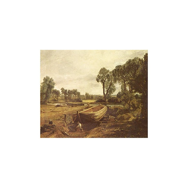 Boat Building by John Constable
