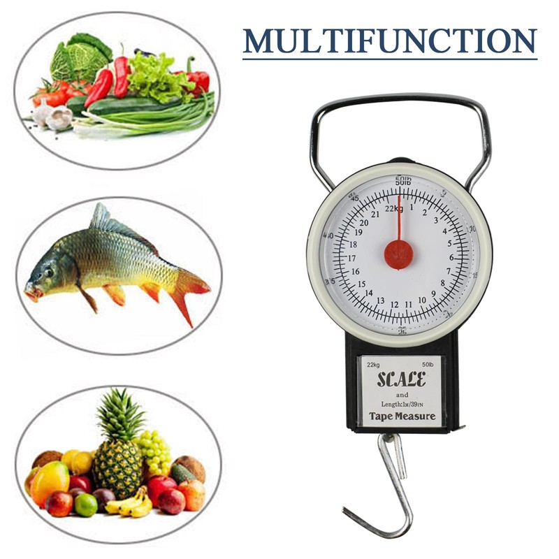 Mechanical Hanging Scale Multi-Purpose Portable Spring Dial Weight Scale with