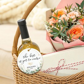 ZAGKOO Engagement Gifts for Couples 2025 - Engagement Gift for Newly Engaged Couples, Women, Her, Bride to Be, Fiance - Engagement Ornament, Just Engaged, Engagement Party Decorations Ceramic Ornament