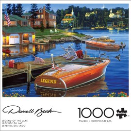 Buffalo Games Buffalo Games - Darrell Bush - Legend of The Lake - 1000 Piece Jigsaw Puzzle for Adults -Challenging Puzzle Perfect for Game Nights - Finished Size is 26.75 x 19.75