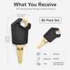 QWORK 5P8500 Keys, 40 Pack Ignition Keys Compatible with Caterpillar
