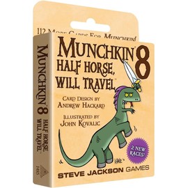Munchkin 8 – Half Horse, Will Travel Card Game (Expansion) |112-Card Expansion | Adults, Kids, & Family | Fantasy Adventure RPG | Ages 10+ | 3-6 Players | Avg Play Time 120 Min | Steve Jackson Games