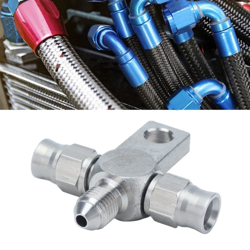AN‑3 Tee Brake Hose AN3 to Line End Fittings Stainless