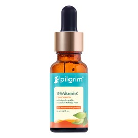 Pilgrim Pilgrim 15% Vitamin C Face Serum | Anti Aging Facial Serum with Ferulic Acid & Kakadu Plum | Reduces Fine Lines, Smooths Skin Texture & Improves Radiance | 0.68 Fl Oz (20ml)