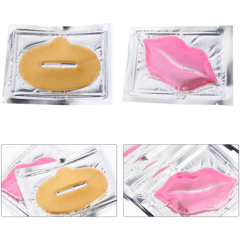COHEALI Mascarilla Exfoliante para Labios Colágeno 20piezas, Nutritiva y Antiarrugas