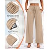 Neer 3 Pack Women's Wide Leg Pants High Waist Drawstring