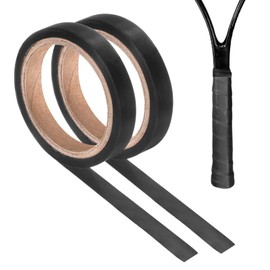 M METERXITY 2-Pack Grip Finishing Tape PVC Racket Wrap Grip Racquet Finishing Tapes for Pickleball/Racquetball/Badminton/Squash/Baseball Bat Handle Black