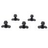 5Pcs L Track Double Lug Threaded Stud Fitting M10 X