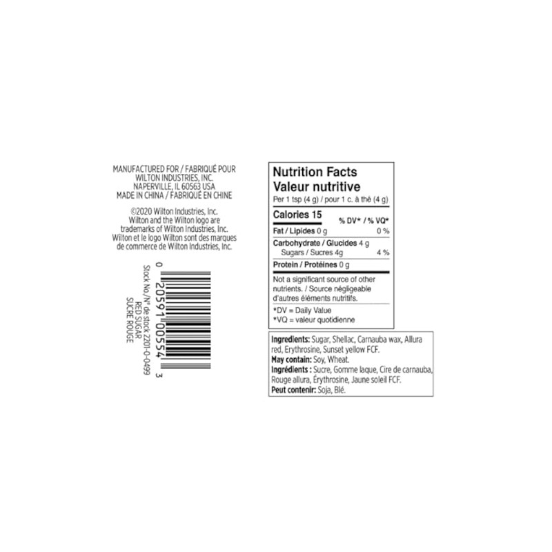 Wilton Sprinkles, Red Sugar, 3.25 Ounces