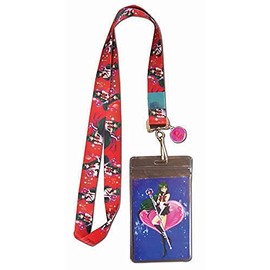 Great Eastern Entertainment Sailor Moon S - Sailor Pluto Lanyard Red, Blue, 5"