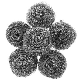 CIYODO 6PCS Stainless Steel Scrubber Sponges for Kitchen Cleaning Dish Scrubbers for Pots Pans and Cookware Kitchen Scrubbers for Tough Stains