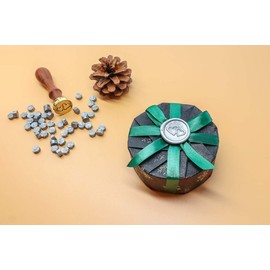 VOOSEYHOME Two Intertwined Hearts Wax Seal Stamp with Rosewood Handle, Decorating on Holiday Gift Packings Invitations Sealers Letters Cards Posters for Birthday Themed Parties Weddings Signatures