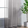 DWCN Gradient Voile Curtain Grey Net Curtains for Windows Sheer