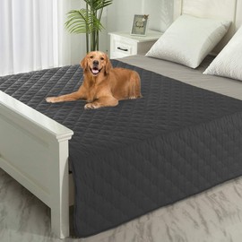 SPXTEX Dog Bed Covers Dog Rugs Pet Pads Puppy Pads Washable Pee Pads for Dog Blankets for Couch Protection Super Soft Pet Bed Covers for Dog Training Pads 1 Piece 52"x82" Dark Grey