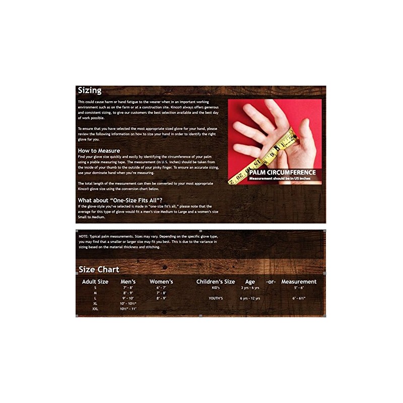 Kinco 035117818255 Coated Acrylic Lined Pvc 12" Work Gloves, Large,