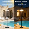 ACOHOOK Solar Outdoor Floor Lamp for Patio, Rechargeable Standing Lamp