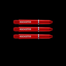 WINMAU Joe Cullen Rockstar Red Short Dart Shafts (Stems) - 1 set per pack (3 dart shafts in total)