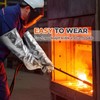 Kingdder High Temperature Aluminized Welding Gloves Heat Resistant 55CM Long