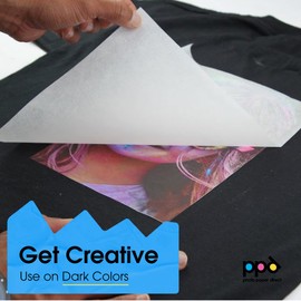 PPD Inkjet Iron on Transfer Paper for Dark T-Shirts, DIN A4, 50 Sheet