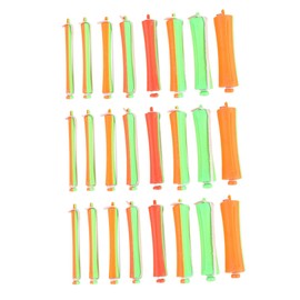 FRCOLOR 80pcs Multifunctional Cold Wave Hair Curling Flex Rods No Heat Hair Rollers for Spirals Waves Easy Diy Styling Tool for All Types Mixed Color