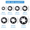 QIMEI-SHOP Pack of 500 Locking Washers Starlock Washers Inner Tooth