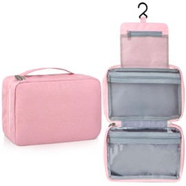 Etercycle Toiletry Bag for Women Men, Waterproof Hanging Toiletry Bags for Traveling, Portable Foldable Travel Wash bag with Hanging Hook, Shaving Bag for Bathroom Shower