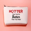 JXGZSO Funny Sass Queen Cosmetic Bag Humorous Qoutes Hotter Than