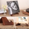 PUERSI Now Playing Vinyl Record Stand, Wooden Display Vinyl Holder