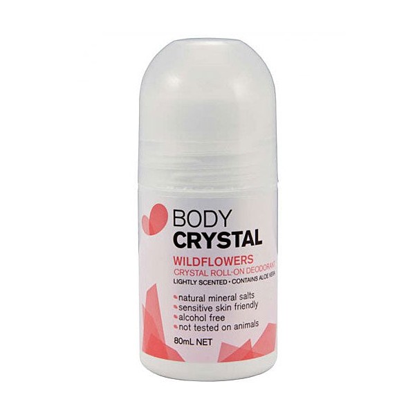 Body Crystal Wildflowers Roll-On Deodorant 80ml