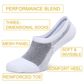 YouShow 10 Pairs of Trainer Socks, Women’s / Men’s Invisible Short Socks, Unisex