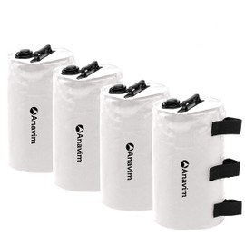 Anavim Canopy Water Weights Bags Great for Canopies, Tripods, Speaker Stands, Tents, Tailgating & More | White, 4 Pack