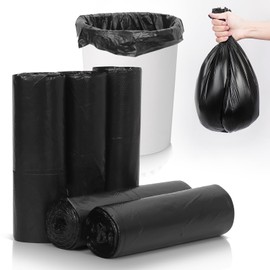 Classycoo Trash Bags, Garbage Bags, 100 Count 8 Gallon [Extra Thick][Leak Proof] Rubbish Bags Wastebasket Bin Liners for Home Office Trash Can Black