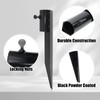 CNQLIS 6Pcs 10-3/4" Outdoor Flashlight Holders for Metal Ground Nail