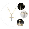 COLLBATH 1pc Copper Necklace Cross Pendant Necklace Jewelry Accessory Golden