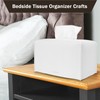 2Pcs Tissue Box Cover Holder, Rectangular with Bottom Belt -