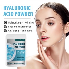 Hyaluronic Acid Powder, Professional-Grade HA for Face & Hair – DIY Serum, Moisturizer, Anti-Aging Boost – Fragrance-Free, Vegan, No Fillers – Better Than Liquid Serums (3.5 oz)