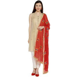 Weavers Villa Women's Indian Handicraft Ethnic Dupatta Embroided Dupatta Chunni/Stole/Scarf