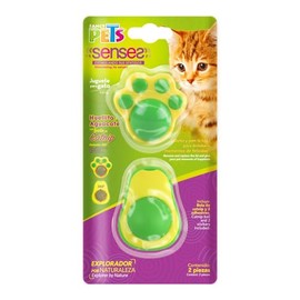 Fancy Pets Juguete para Gato Play Huella y Aguacate con Bola De Catnip 2pzas