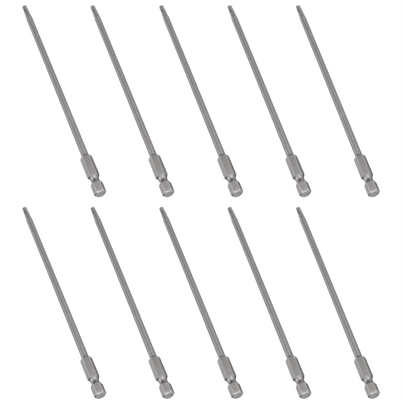 10Pcs Screwdriver Bit Electric 3mm Hex Strong Magnetic Hardened Hardware