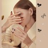 YAISUHCHNYE 3D Bows Nail Charms 1 Boxes 12 Grids Metal