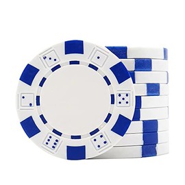 11.5 Gram Bulk Chip Accessories, 10 Pcs Professional Poker Chip, Casino Poker Chips, Clay Composite Casino Poker Chips for Casino Card Games Texas Holdem Blackjack Gambling (White)