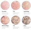 BEUKING Marble Baked Makeup Setting Powder, Luminous Finish Waterproof Sweatproof