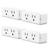 Govee Dual Smart Plug 4 Pack, 15A WiFi Bluetooth Outlet,