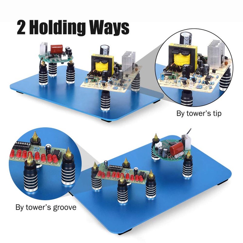 Toolour Soldering Helping Hands 6Pcs PCB Circuit Board Holder ESD