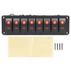 8 Gang Rocker Switch Panel LED Backlit On Off Switch